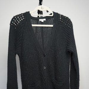 Urban Outfitters Black Studded Cardigan Large